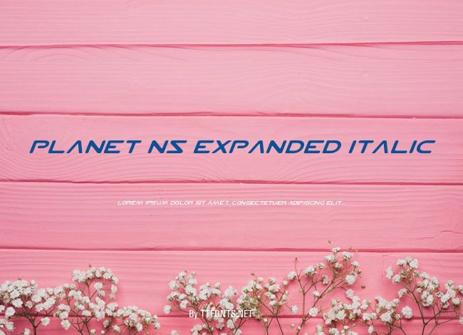 Planet NS Expanded Italic example